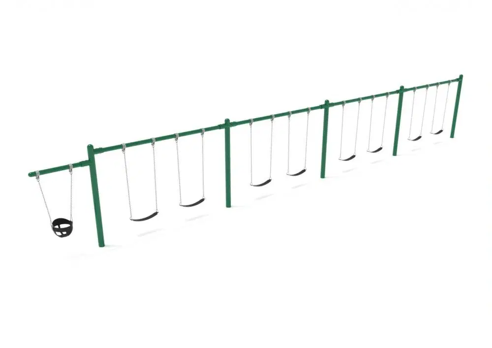 7/8 Feet High Elite Cantilever Swing - 4 Bays 1 Cantilever