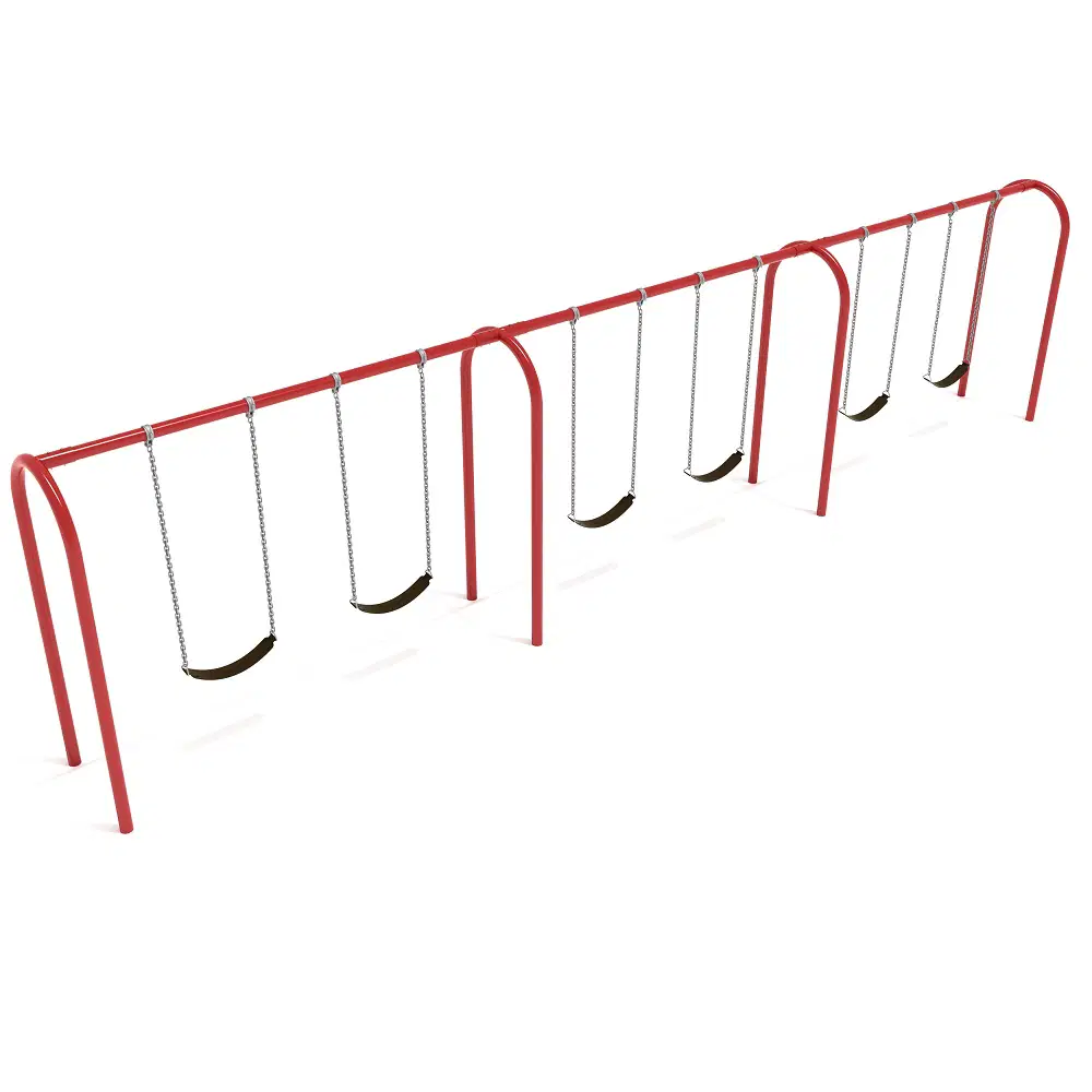 8 feet high Elite Arch Post Swing - 3 Bays - Surplus