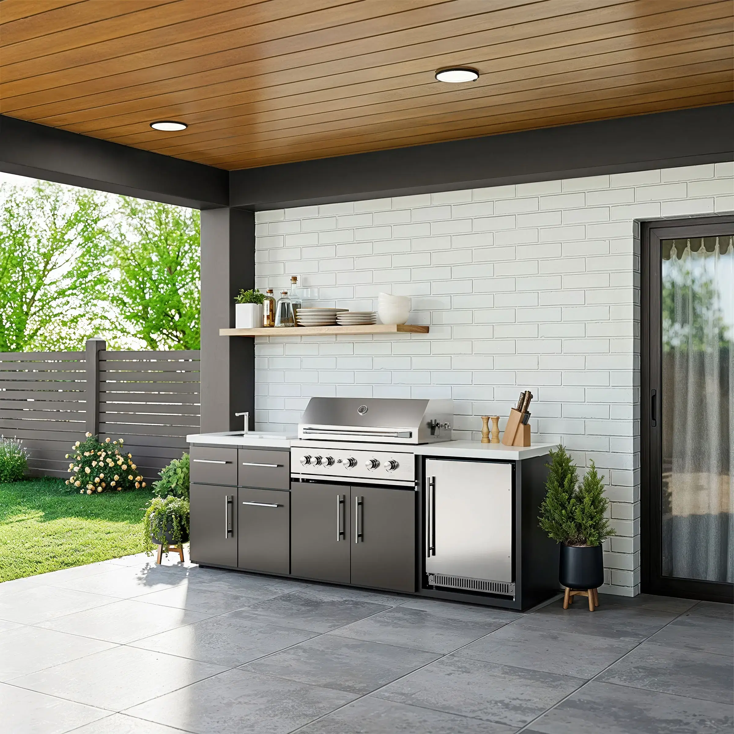 EMORY 9' OUTDOOR KITCHEN ISLAND