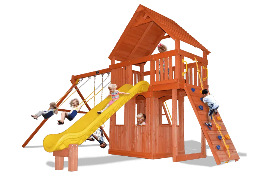 Turbo Original Fort Combo 2 XL w/ Playhouse & Wood Roof - 17E