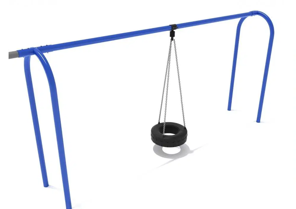 8 feet high Elite Arch Post Tire Swing - Add a Bay (to Arch Post Bay)