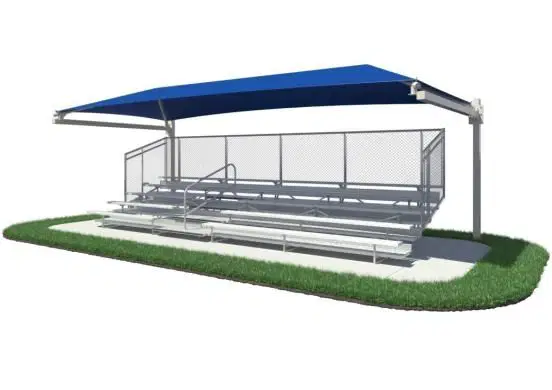 9 FEET ENTRANCE HEIGHT BLEACHER SERIES HANGING CANTILEVER FABRIC SHADE