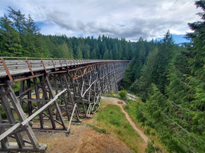 Biking the Galloping Goose Trail, Vancouver Island