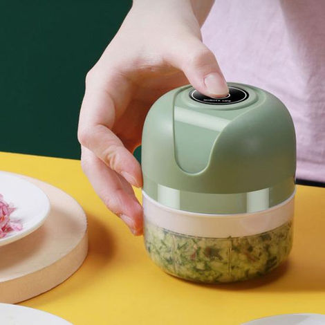 Green Electric chopper Mini cordless kitchen gadget