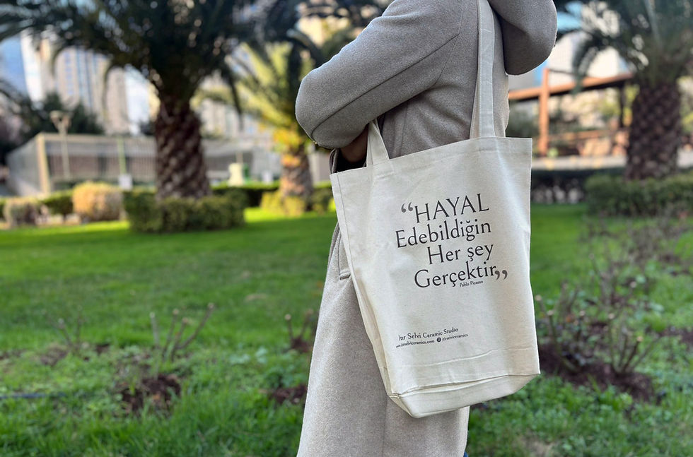 Küçük resim: Kanvas Bez Çanta - Hayal Edebildiğin Her Şey Gerçektir