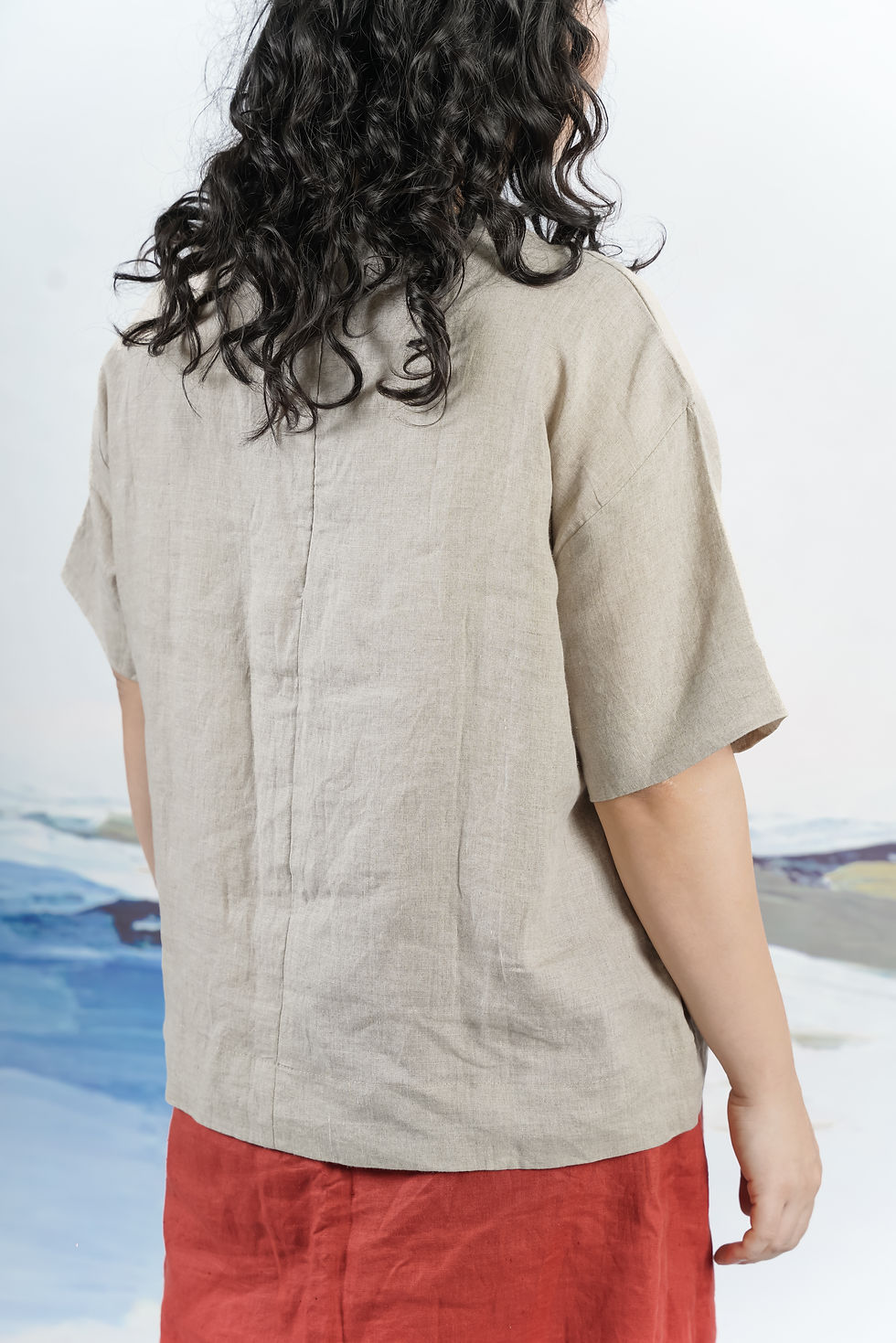 Thumbnail: SUNRISE BEACH LINEN TEE