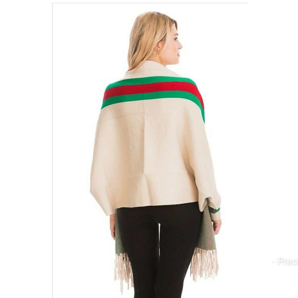 Thumbnail: The Cardigan Serape Poncho