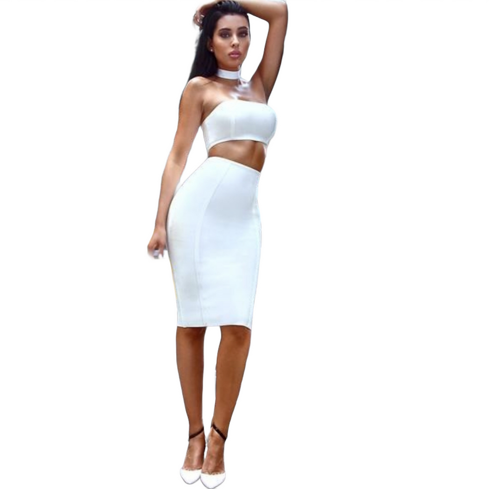 Thumbnail: Lattice 2 pc Off White Bandage Set
