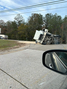 OVERTURNED TRUCK
