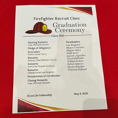 FIREFIGHTER CLASS GRADUATION