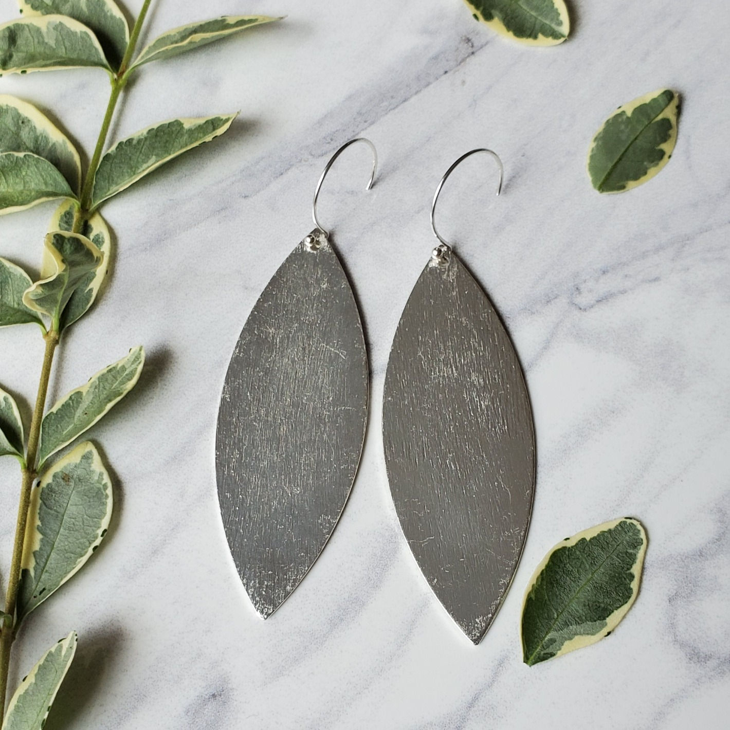 Brushed Metal Leaves