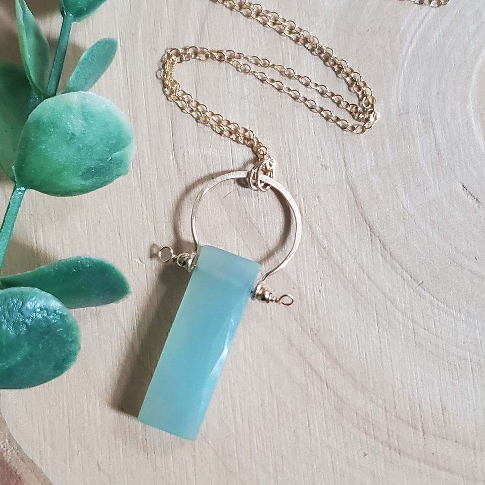 Thumbnail: Gemstone Frame Necklace 