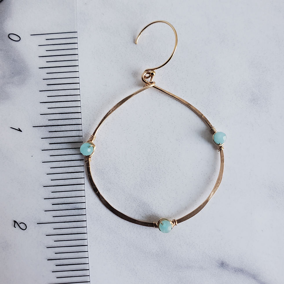 Thumbnail: Gem Nest Hoop Earrings