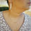 Thumbnail: Hammered Gold Bar Earrings