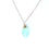 Thumbnail: Aqua Chalcedony Leaf Necklace
