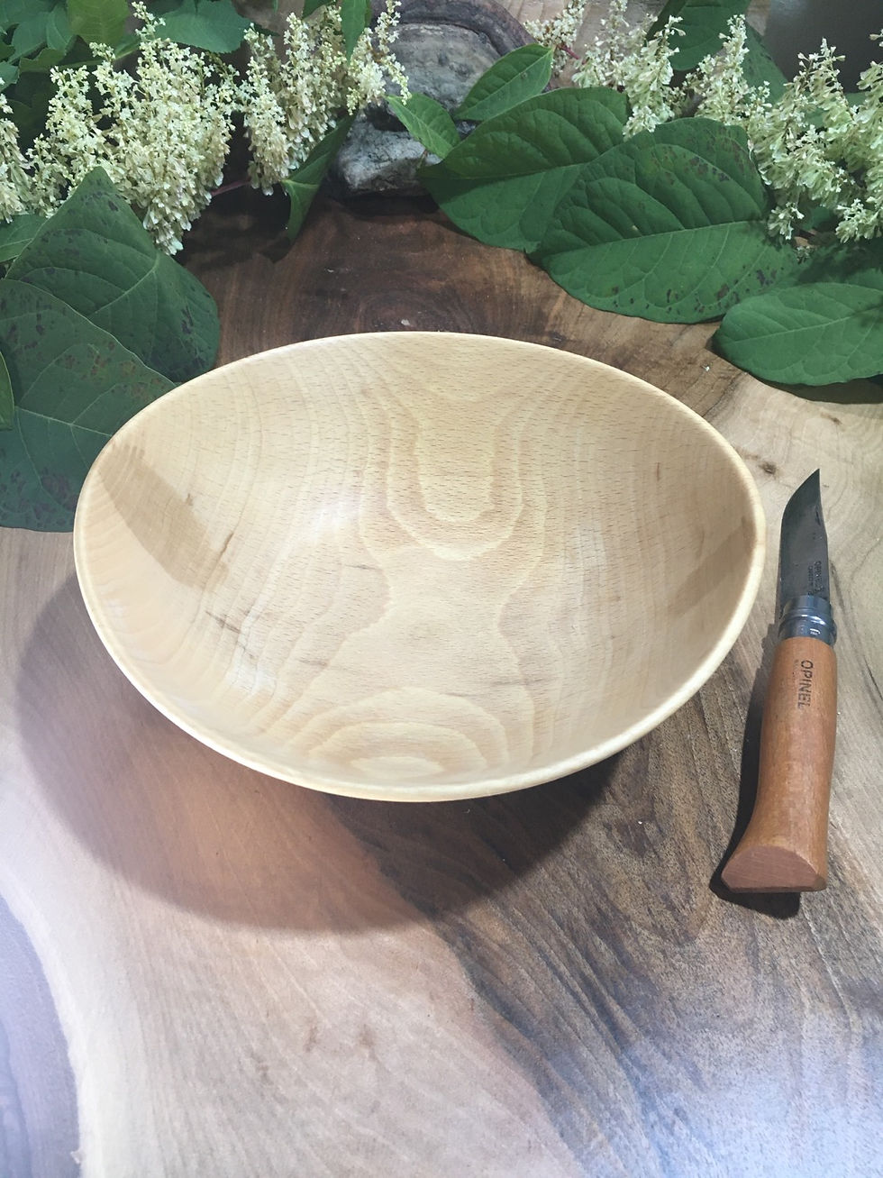 Miniature : Petite saladier en bois de hêtre Ø19cm H7,5cm. 