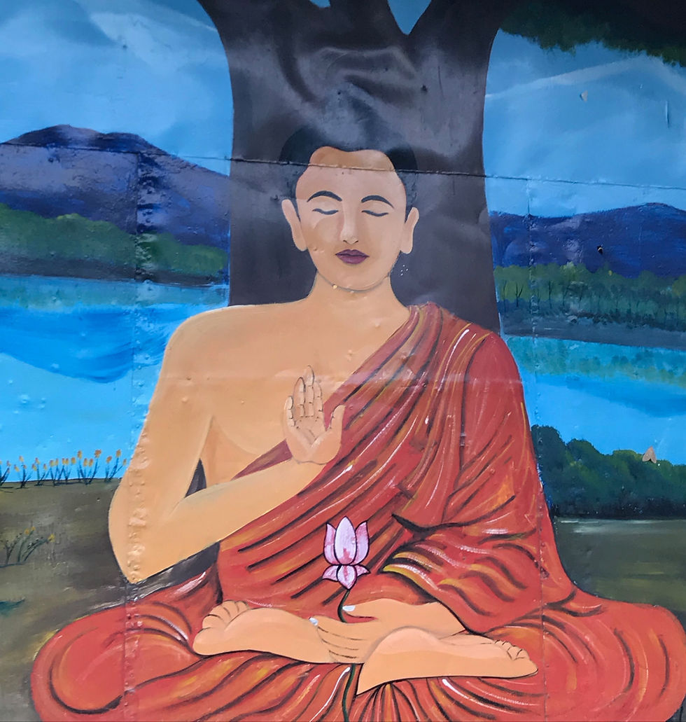 Meditation and silent tea tasting