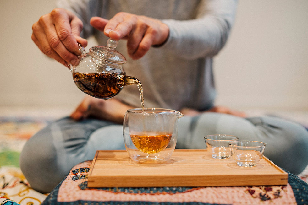 Welcome to contact me to book a yoga session with tea afterwards. I always adjust the practice and tea to the season and to your preferences, of course!