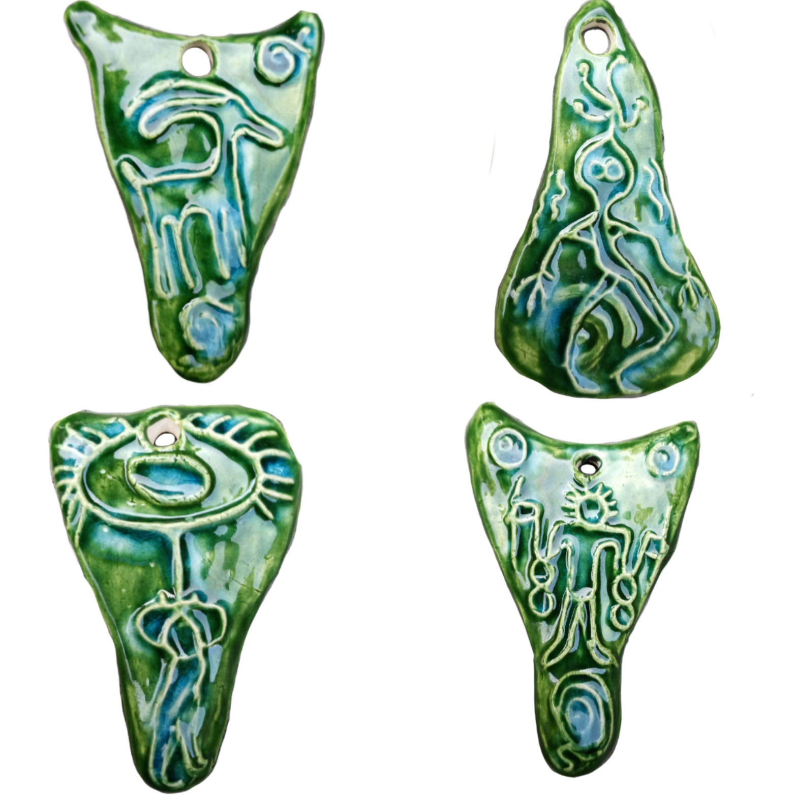 Petroglyph Pendant Necklace Amulets VARIOUS DESIGNS