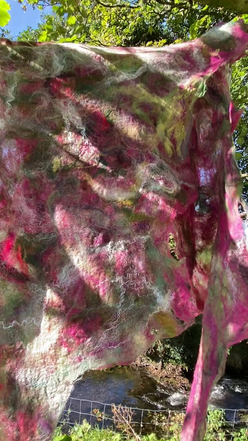 Thumbnail: Pink & Green cobweb wrap