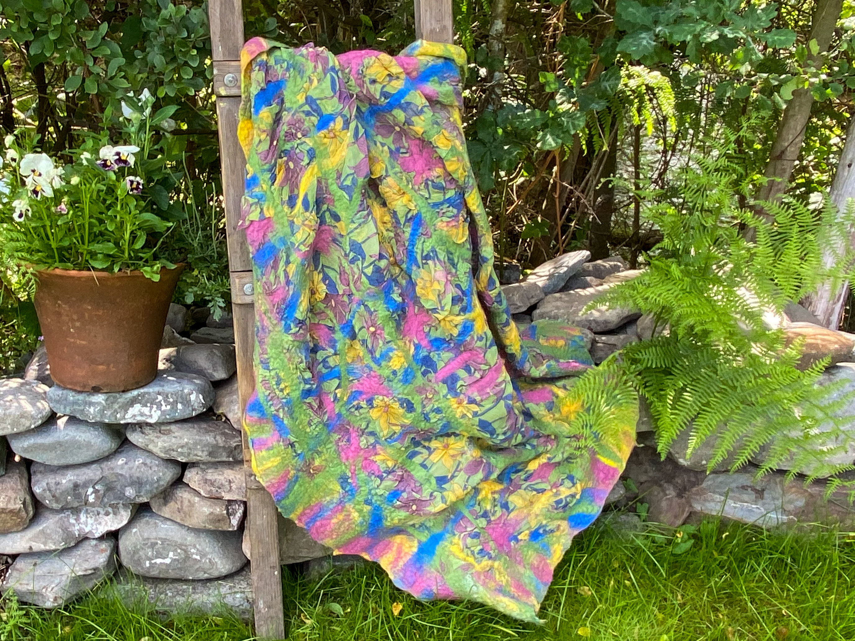 Summer chiffon throw