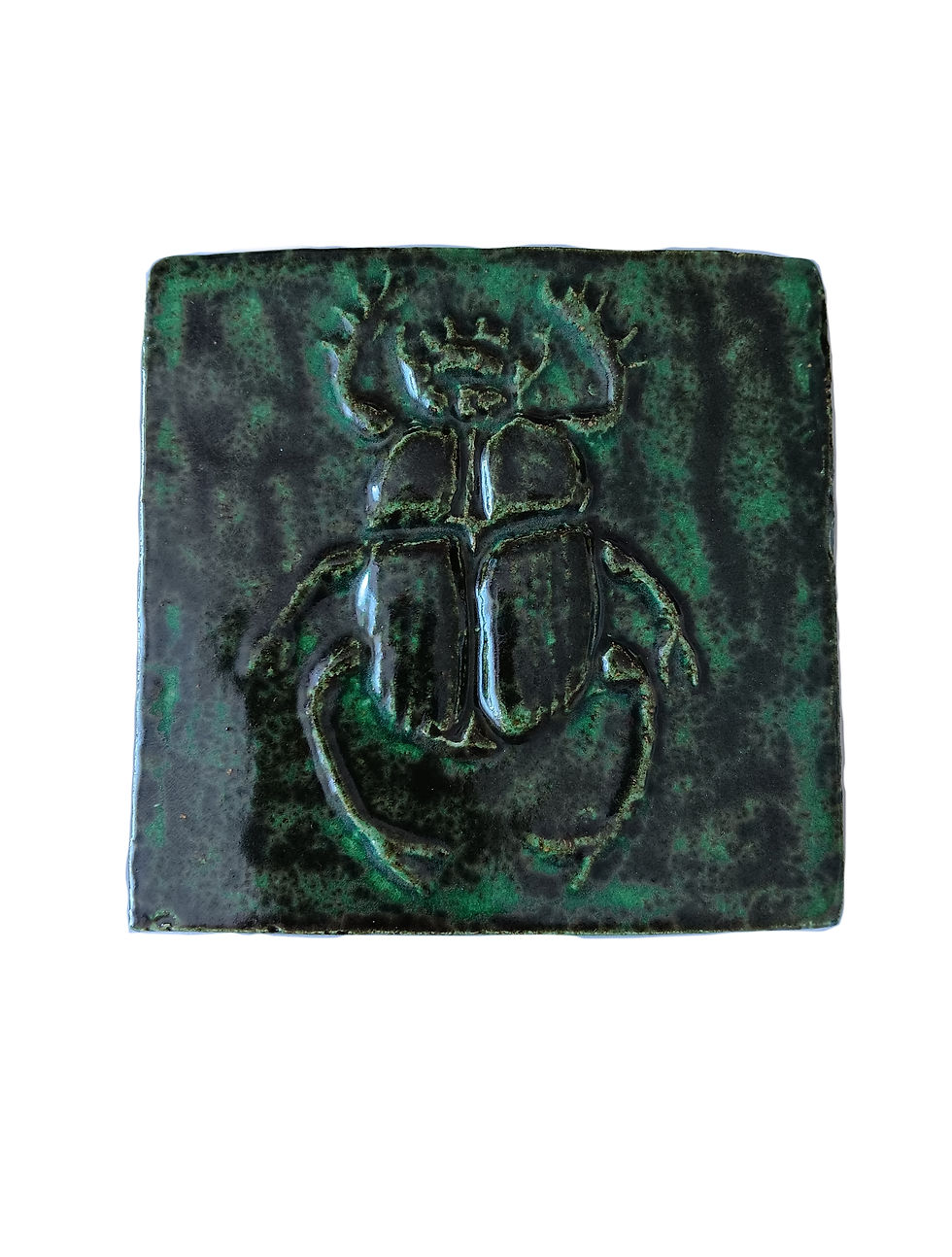 Thumbnail: Egyptian Scarab Ceramic Tile 4 x 4 Hieroglyphic  Various Colours