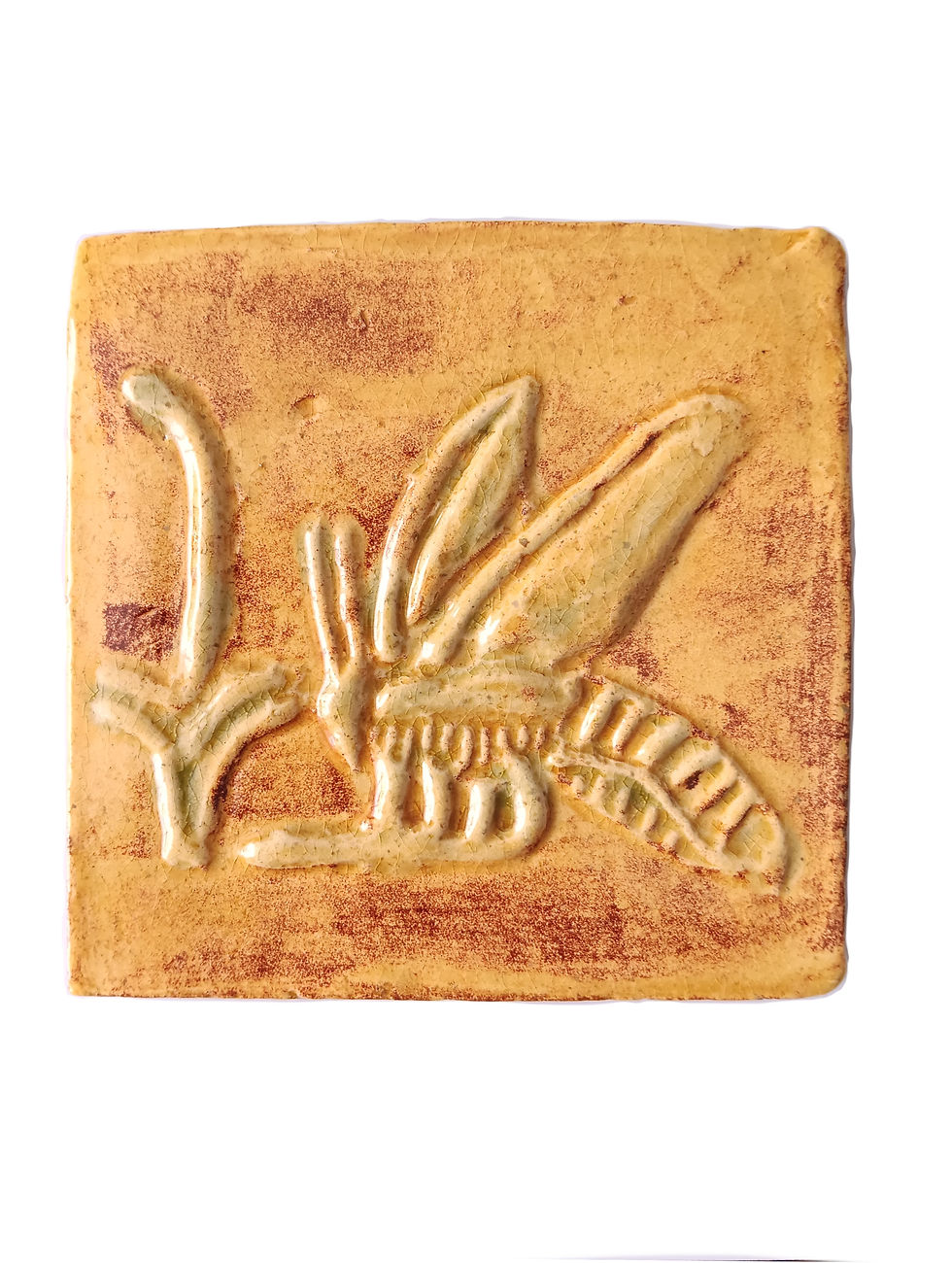 Miniature : Sacred Egyptian Honeybee Ceramic Tiles 4 x 4