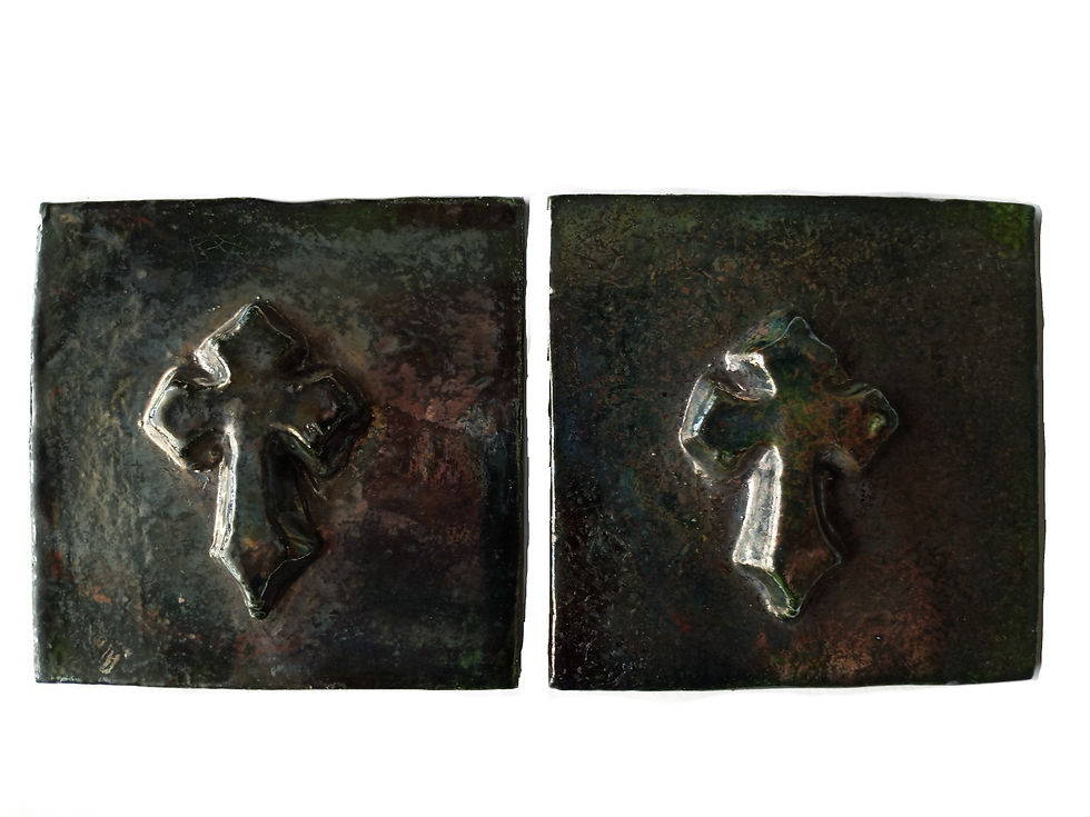 Thumbnail: Set 2 Celtic Cross, Mjolnir Thor's Hammer or Egyptian Scarab 3-1/4" x 3-1/4"
