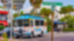 Trolley bus at St Armands Circle