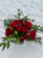 Red tropical bouquet