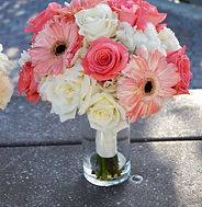 Bridal boquet beach wedding