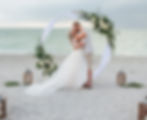 Elopement on Marco Island, Moon Arch and Floral
