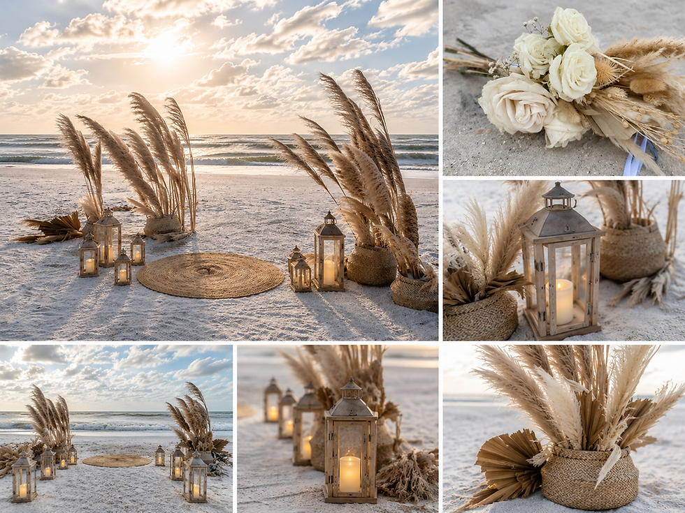 Natural Florida Beach Elopement Package