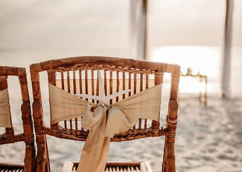 Bamboo chairs at Del Nor Wiggins Beach