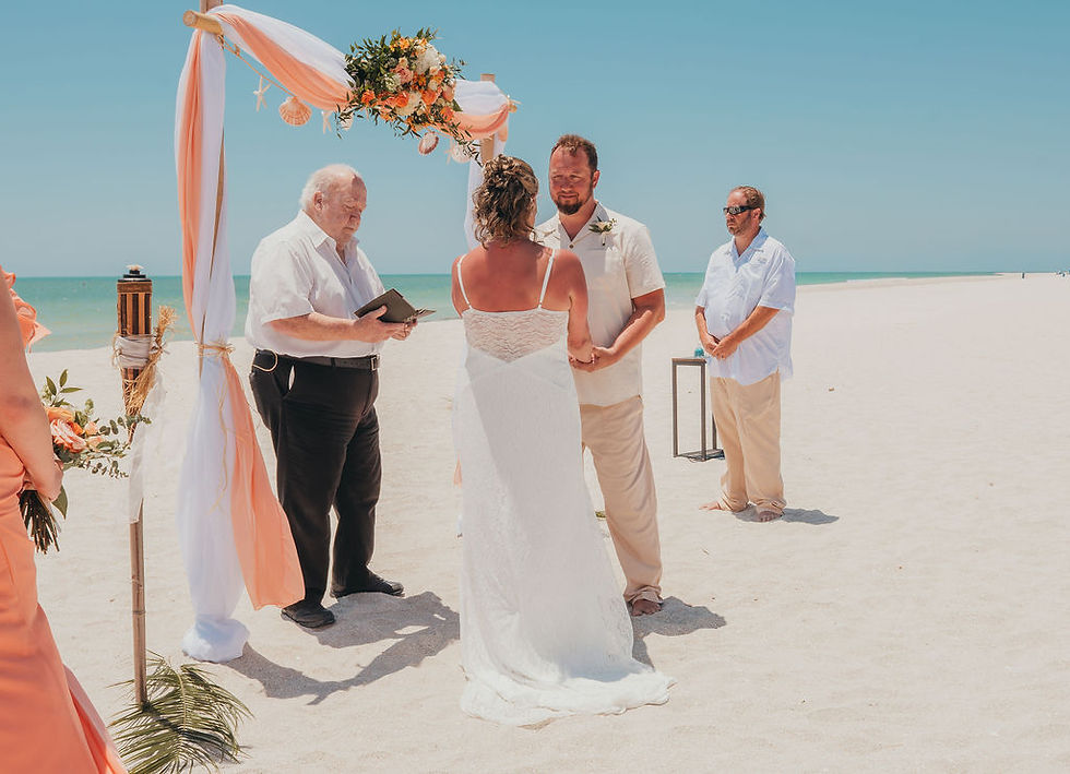 Beach Wedding on Sanibel - Palm Elegance