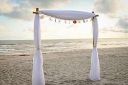 Bamboo arbor wedding package on Sanibel