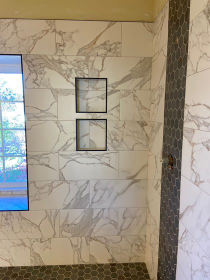 Wall tile completed