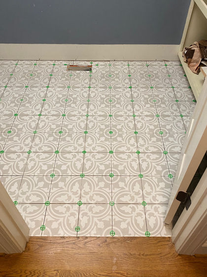 Laundry Tile Installation