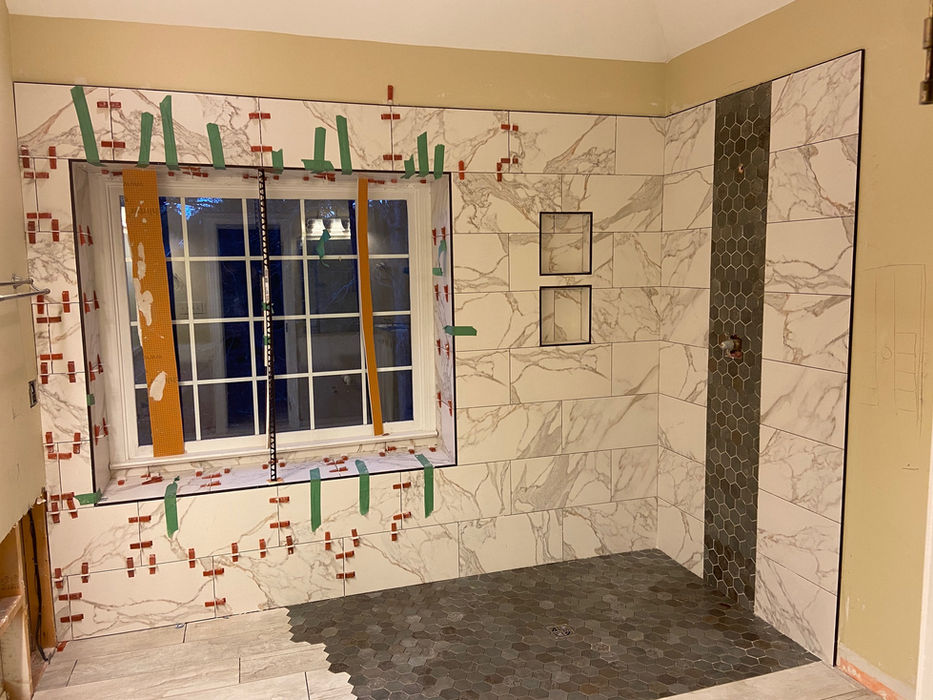 Tile installation