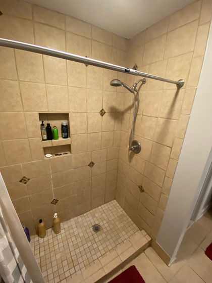 Shower before