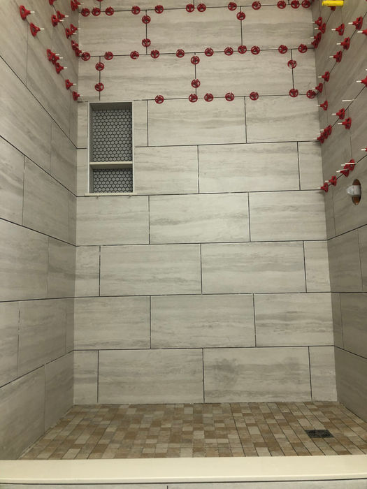 Tile in process