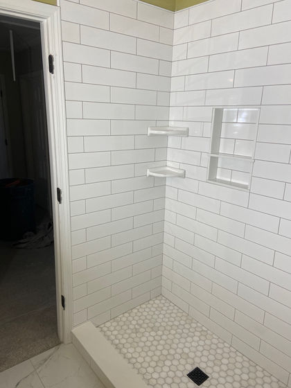 Tile installation completed