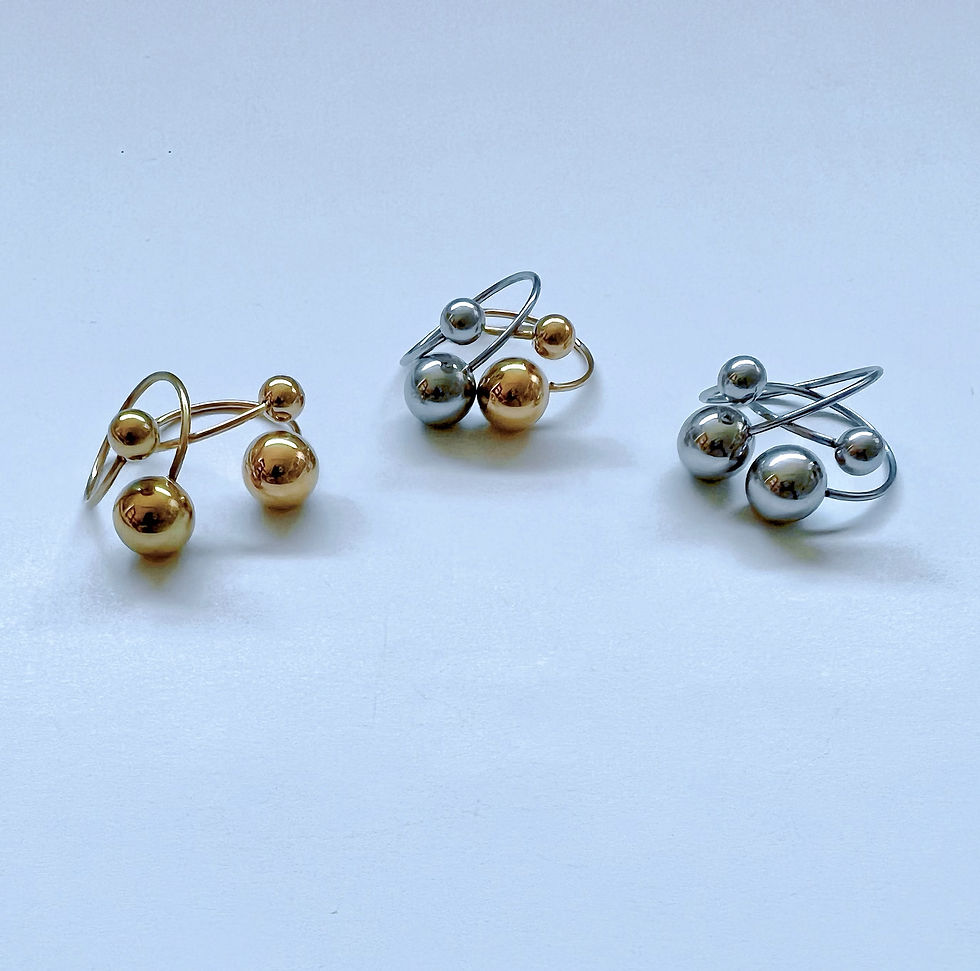 Miniatura: Anillo Duet Arrondi Grise