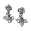 Miniatura: Aretes Fleur Doubles Grise
