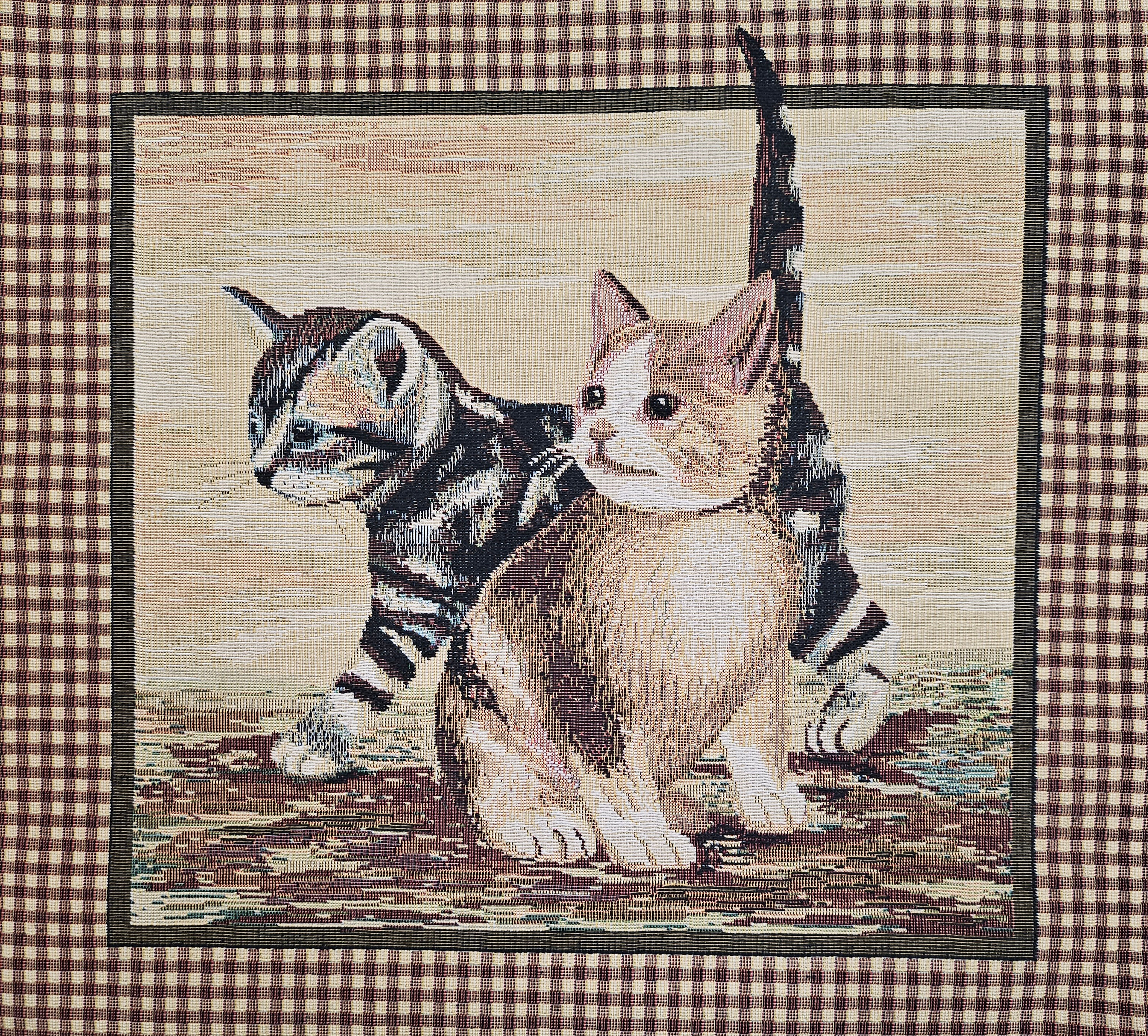 Petit carré chatons 35 x 35 cm