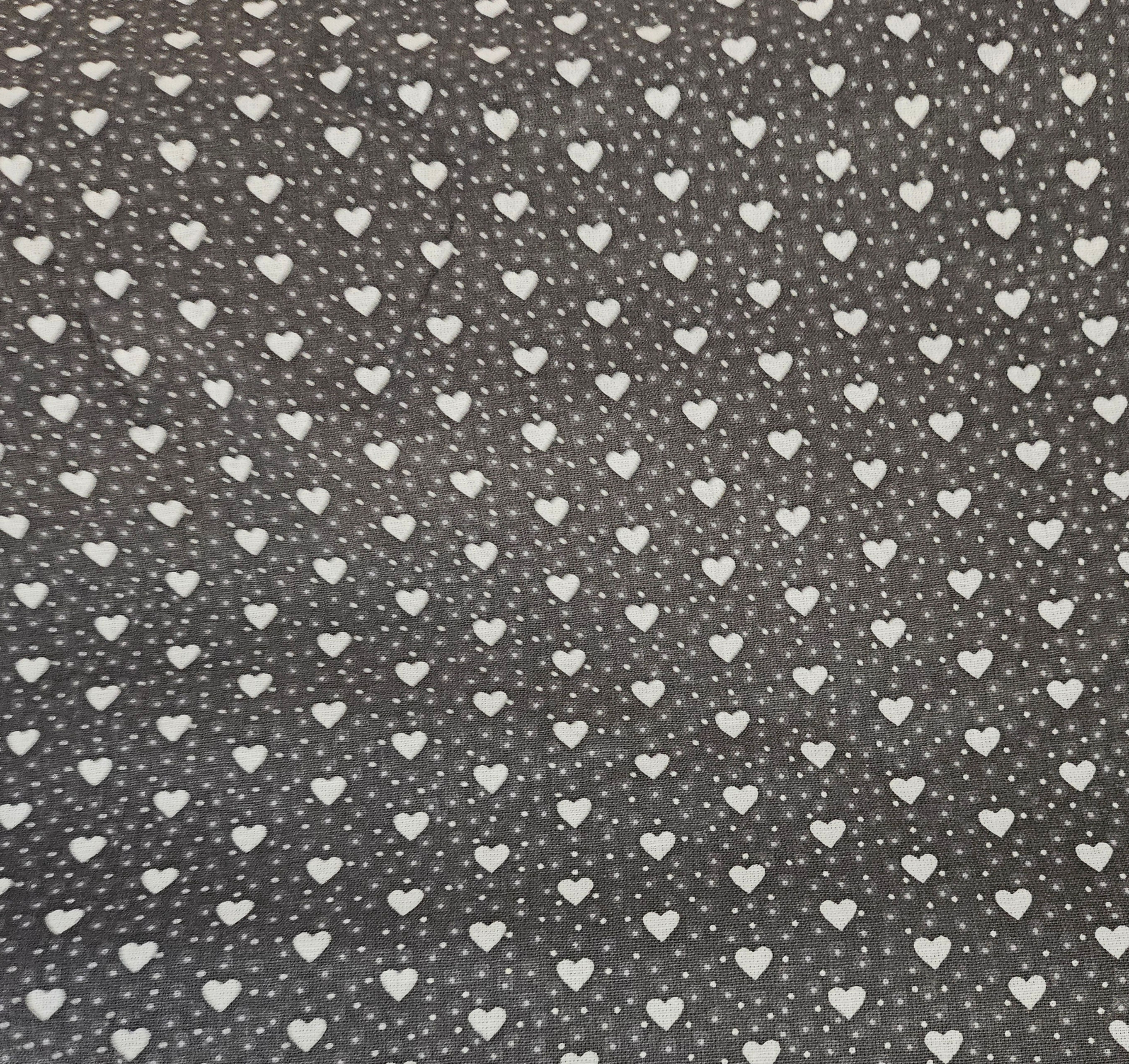 Coton coeur fond noir