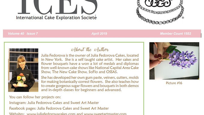 ICES International Cake Exploration Societe Newsletters Article "Spring Cake"