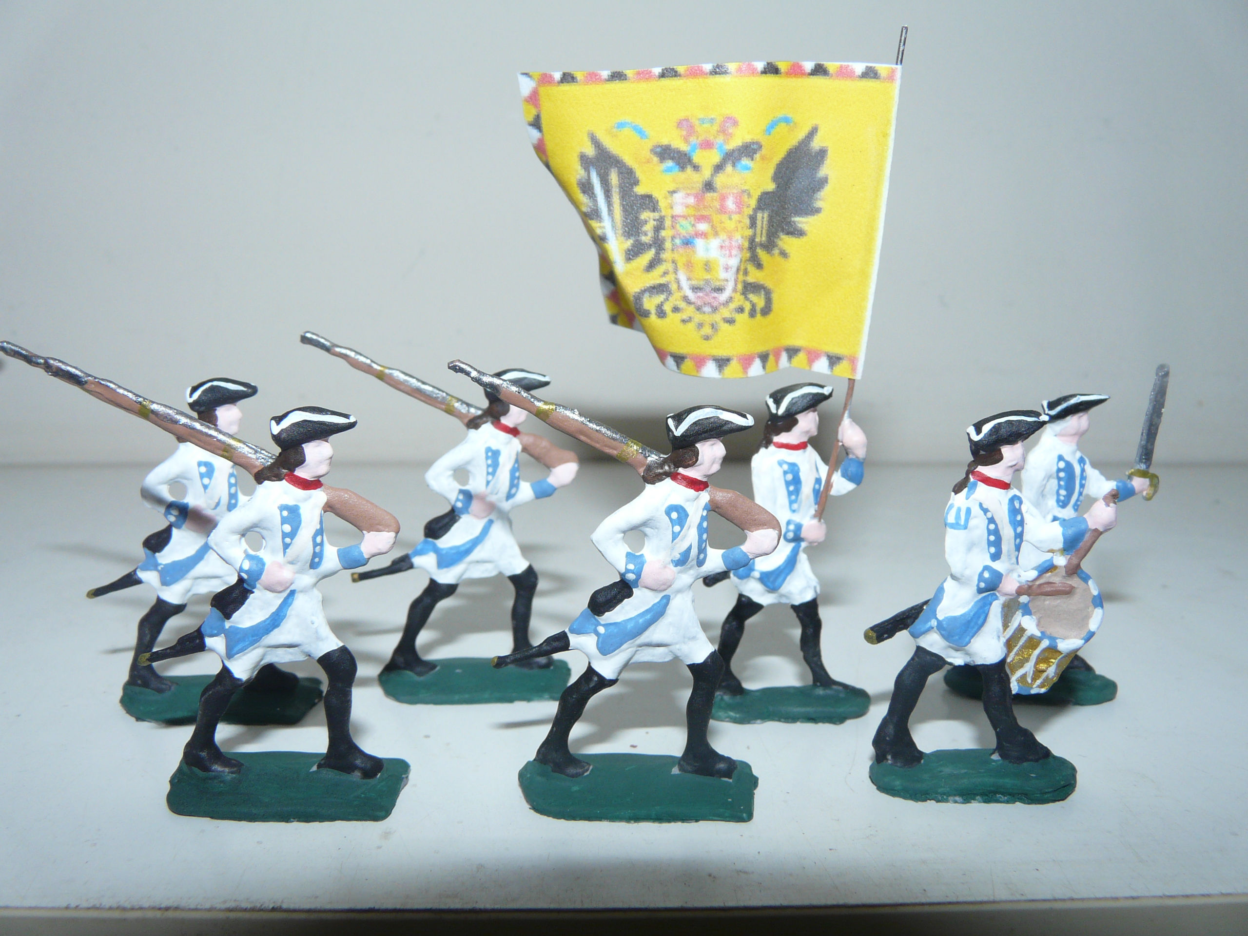 Infantaria da Austria-Germânico guerra dos sete anos 1756-1763