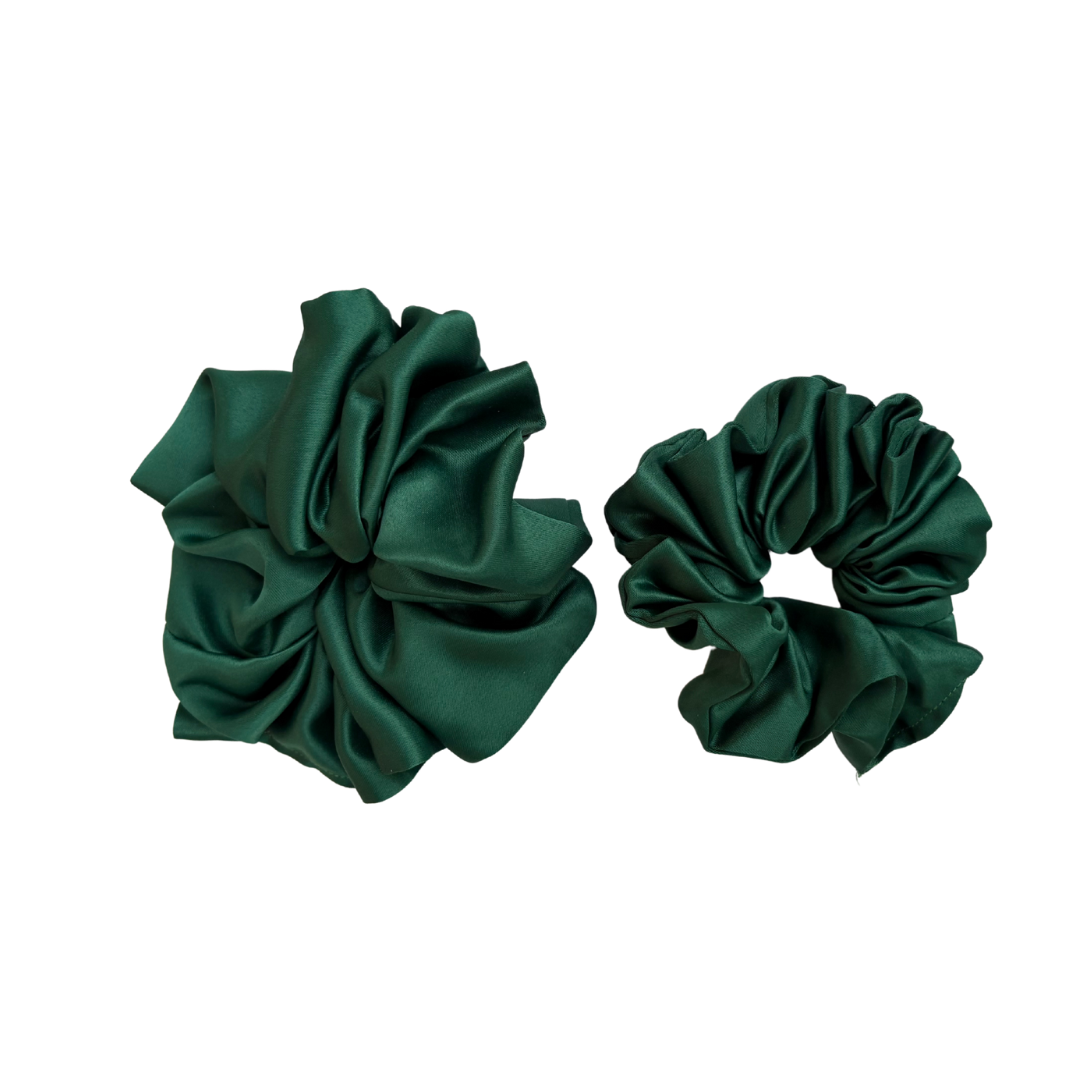 Satin Scrunchies - Teal
