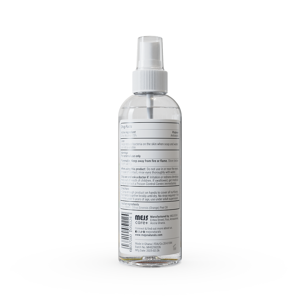 Thumbnail: MEJS Care Hand Sanitiser 100ml - Sweet Orange